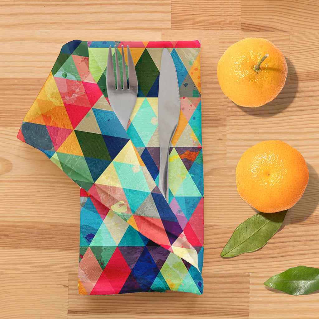 Grunge Triangle D1 Table Napkin-Table Napkins-NAP_TB-IC 5007427 IC 5007427, Abstract Expressionism, Abstracts, Ancient, Art and Paintings, Culture, Diamond, Digital, Digital Art, Ethnic, Geometric, Geometric Abstraction, Graphic, Hipster, Historical, Illustrations, Medieval, Modern Art, Music, Music and Dance, Music and Musical Instruments, Patterns, Retro, Semi Abstract, Signs, Signs and Symbols, Traditional, Triangles, Tribal, Vintage, World Culture, grunge, triangle, d1, table, napkin, abstract, vector, 