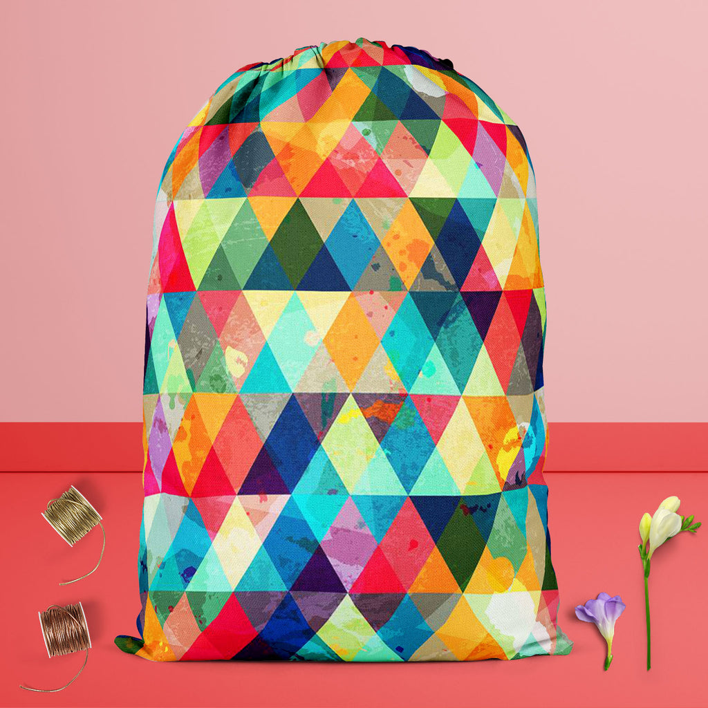 Grunge Triangle D1 Reusable Sack Bag | Bag for Gym, Storage, Vegetable & Travel-Drawstring Sack Bags-SCK_FB_DS-IC 5007427 IC 5007427, Abstract Expressionism, Abstracts, Ancient, Art and Paintings, Culture, Diamond, Digital, Digital Art, Ethnic, Geometric, Geometric Abstraction, Graphic, Hipster, Historical, Illustrations, Medieval, Modern Art, Music, Music and Dance, Music and Musical Instruments, Patterns, Retro, Semi Abstract, Signs, Signs and Symbols, Traditional, Triangles, Tribal, Vintage, World Cultur