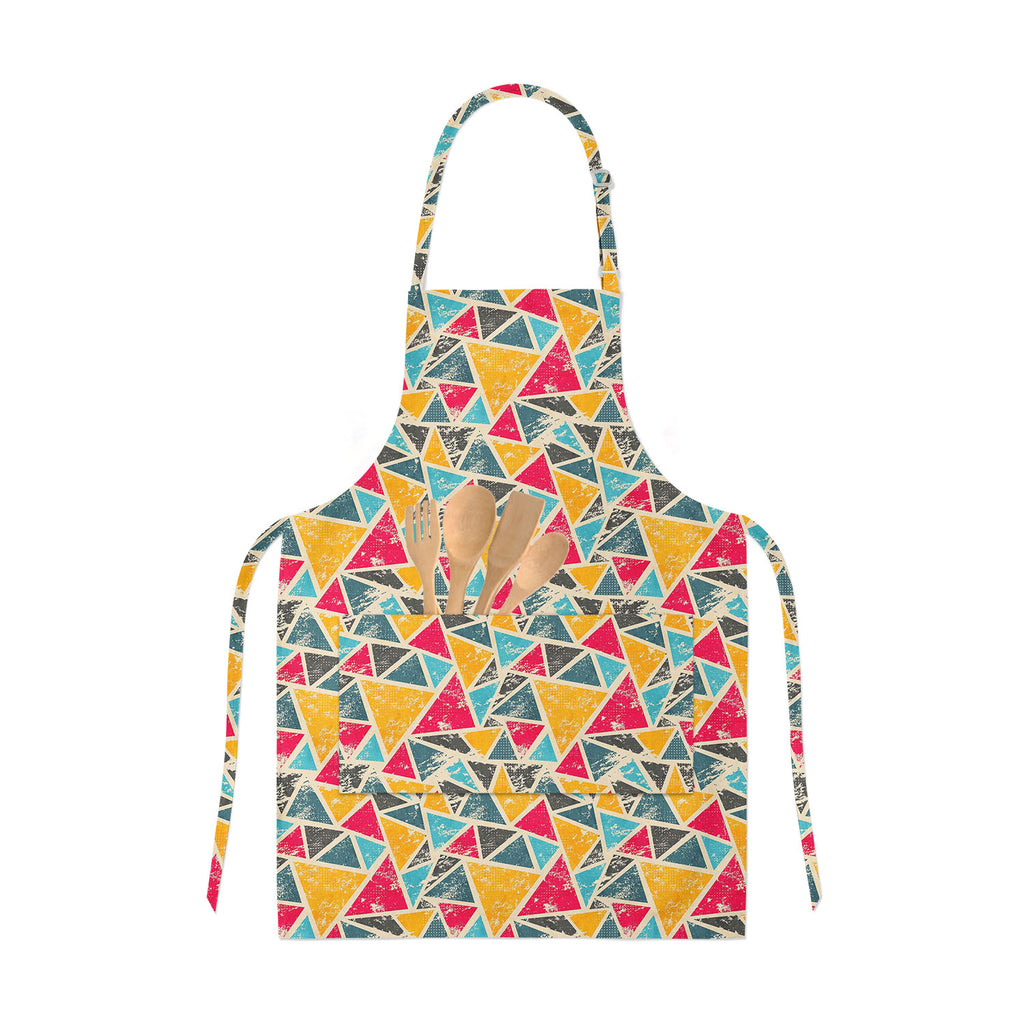 Grunge Triangle Apron | Adjustable, Free Size & Waist Tiebacks-Aprons Neck to Knee-APR_NK_KN-IC 5007428 IC 5007428, Abstract Expressionism, Abstracts, Ancient, Art and Paintings, Culture, Digital, Digital Art, Ethnic, Geometric, Geometric Abstraction, Graffiti, Graphic, Historical, Illustrations, Medieval, Modern Art, Patterns, Retro, Semi Abstract, Signs, Signs and Symbols, Traditional, Triangles, Tribal, Urban, Vintage, World Culture, grunge, triangle, apron, adjustable, free, size, waist, tiebacks, patte