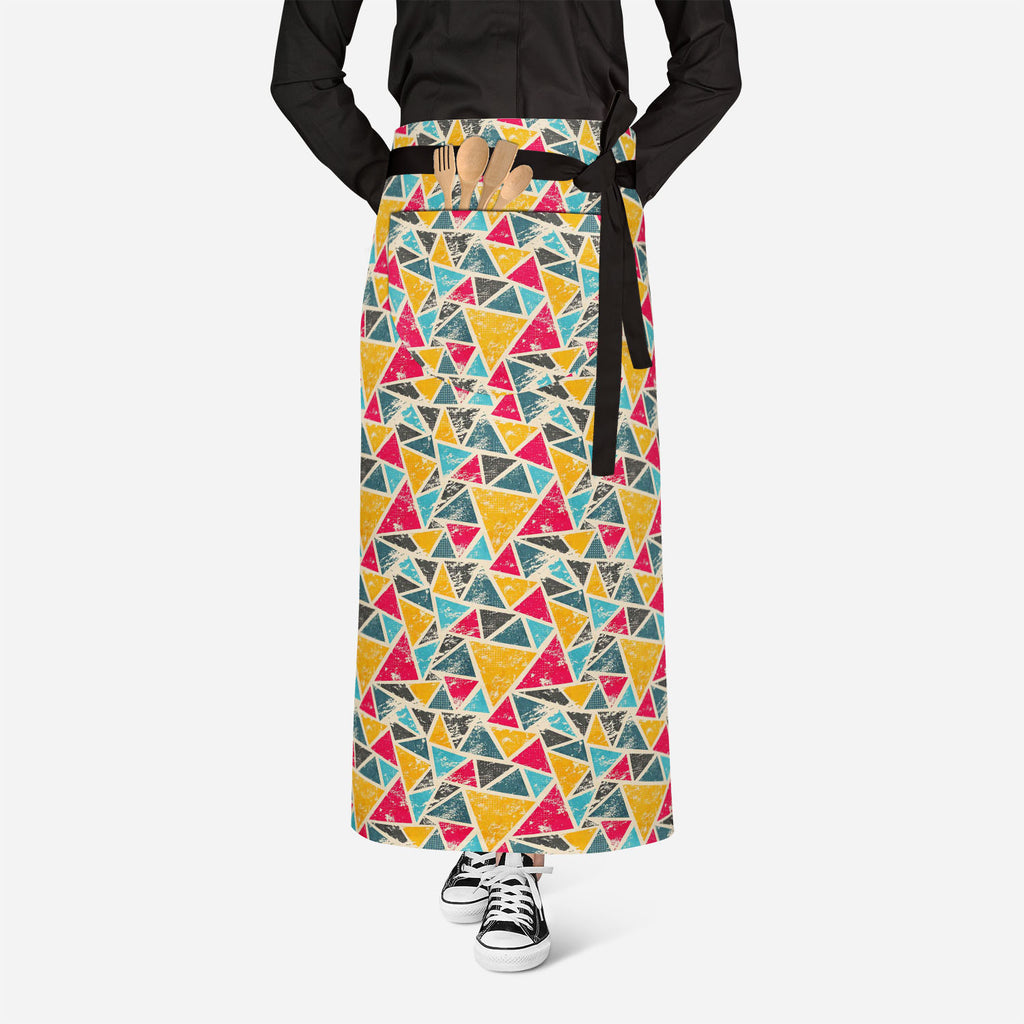 Grunge Triangle Apron | Adjustable, Free Size & Waist Tiebacks-Aprons Waist to Knee-APR_WS_FT-IC 5007428 IC 5007428, Abstract Expressionism, Abstracts, Ancient, Art and Paintings, Culture, Digital, Digital Art, Ethnic, Geometric, Geometric Abstraction, Graffiti, Graphic, Historical, Illustrations, Medieval, Modern Art, Patterns, Retro, Semi Abstract, Signs, Signs and Symbols, Traditional, Triangles, Tribal, Urban, Vintage, World Culture, grunge, triangle, apron, adjustable, free, size, waist, tiebacks, patt
