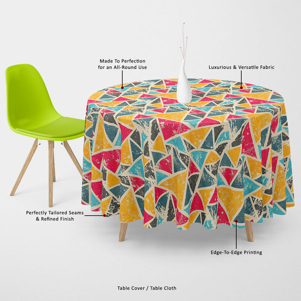 Grunge Triangle Table Cloth Cover-Table Covers-CVR_TB_RD-IC 5007428 IC 5007428, Abstract Expressionism, Abstracts, Ancient, Art and Paintings, Culture, Digital, Digital Art, Ethnic, Geometric, Geometric Abstraction, Graffiti, Graphic, Historical, Illustrations, Medieval, Modern Art, Patterns, Retro, Semi Abstract, Signs, Signs and Symbols, Traditional, Triangles, Tribal, Urban, Vintage, World Culture, grunge, triangle, table, cloth, cover, canvas, fabric, pattern, background, color, colors, texture, abstrac