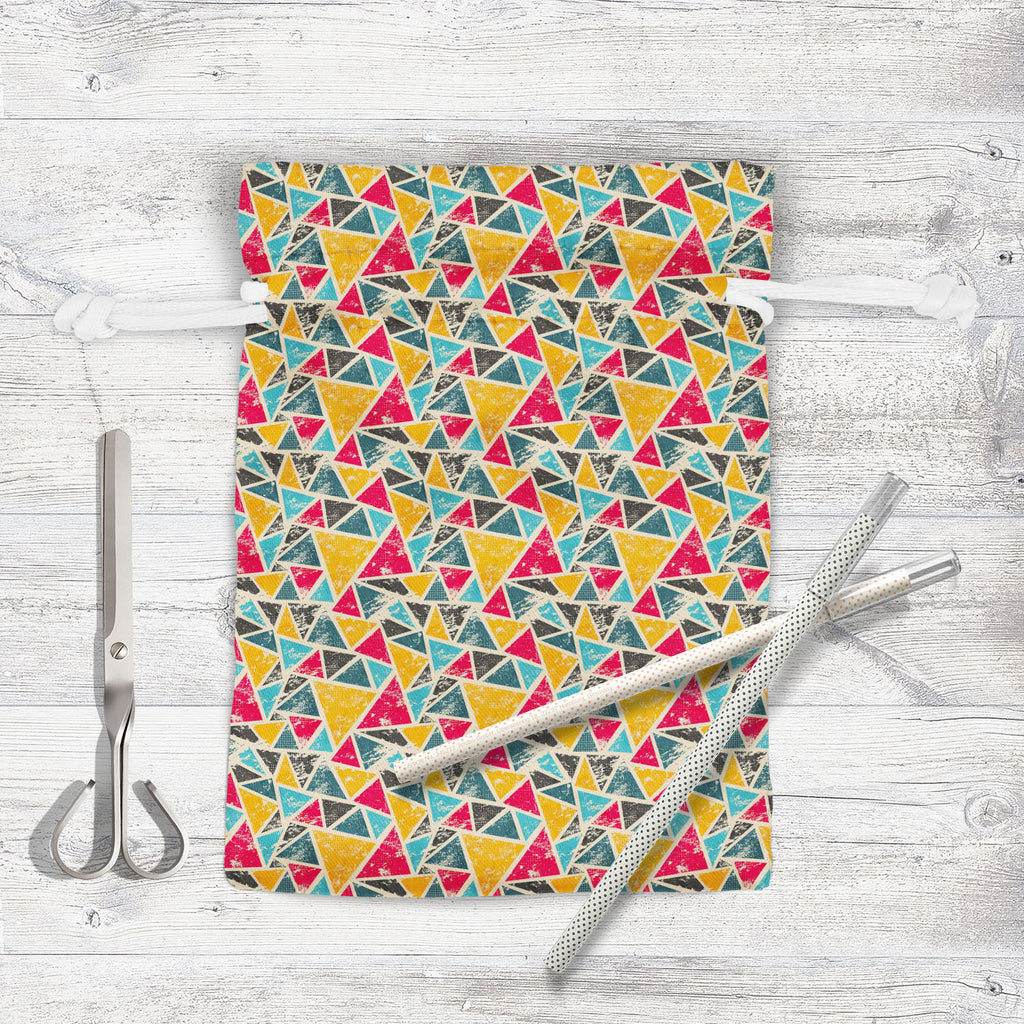 Grunge Triangle D2 Pouch Wrist Potli Bag | Bag for Weddings & Casual Parties-Drawstring Pouches-PCH_FB_DS-IC 5007428 IC 5007428, Abstract Expressionism, Abstracts, Ancient, Art and Paintings, Culture, Digital, Digital Art, Ethnic, Geometric, Geometric Abstraction, Graffiti, Graphic, Historical, Illustrations, Medieval, Modern Art, Patterns, Retro, Semi Abstract, Signs, Signs and Symbols, Traditional, Triangles, Tribal, Urban, Vintage, World Culture, grunge, triangle, d2, pouch, wrist, potli, bag, for, weddi