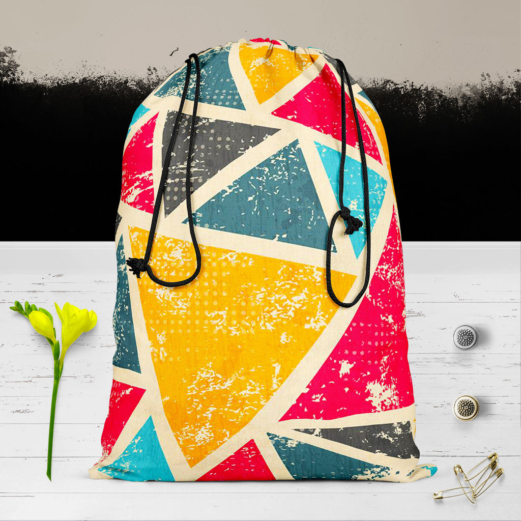 Grunge Triangle D2 Reusable Sack Bag | Bag for Gym, Storage, Vegetable & Travel-Drawstring Sack Bags-SCK_FB_DS-IC 5007428 IC 5007428, Abstract Expressionism, Abstracts, Ancient, Art and Paintings, Culture, Digital, Digital Art, Ethnic, Geometric, Geometric Abstraction, Graffiti, Graphic, Historical, Illustrations, Medieval, Modern Art, Patterns, Retro, Semi Abstract, Signs, Signs and Symbols, Traditional, Triangles, Tribal, Urban, Vintage, World Culture, grunge, triangle, d2, reusable, sack, bag, for, gym, 