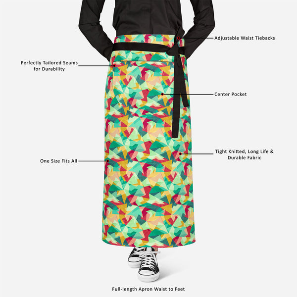 Retro Mosaic Apron | Adjustable, Free Size & Waist Tiebacks-Aprons Waist to Knee-APR_WS_FT-IC 5007430 IC 5007430, Abstract Expressionism, Abstracts, Art and Paintings, Decorative, Diamond, Digital, Digital Art, Fantasy, Fashion, Geometric, Geometric Abstraction, Graphic, Hipster, Illustrations, Modern Art, Patterns, Retro, Semi Abstract, Signs, Signs and Symbols, Triangles, mosaic, full-length, apron, satin, fabric, adjustable, waist, tiebacks, abstract, art, artistic, artwork, backdrop, background, banner,
