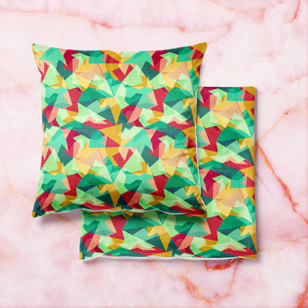 Retro Mosaic Cushion Cover Throw Pillow-Cushion Covers-CUS_CV-IC 5007430 IC 5007430, Abstract Expressionism, Abstracts, Art and Paintings, Decorative, Diamond, Digital, Digital Art, Fantasy, Fashion, Geometric, Geometric Abstraction, Graphic, Hipster, Illustrations, Modern Art, Patterns, Retro, Semi Abstract, Signs, Signs and Symbols, Triangles, mosaic, cushion, cover, throw, pillow, abstract, art, artistic, artwork, backdrop, background, banner, card, cell, color, colorful, composition, connection, cool, c