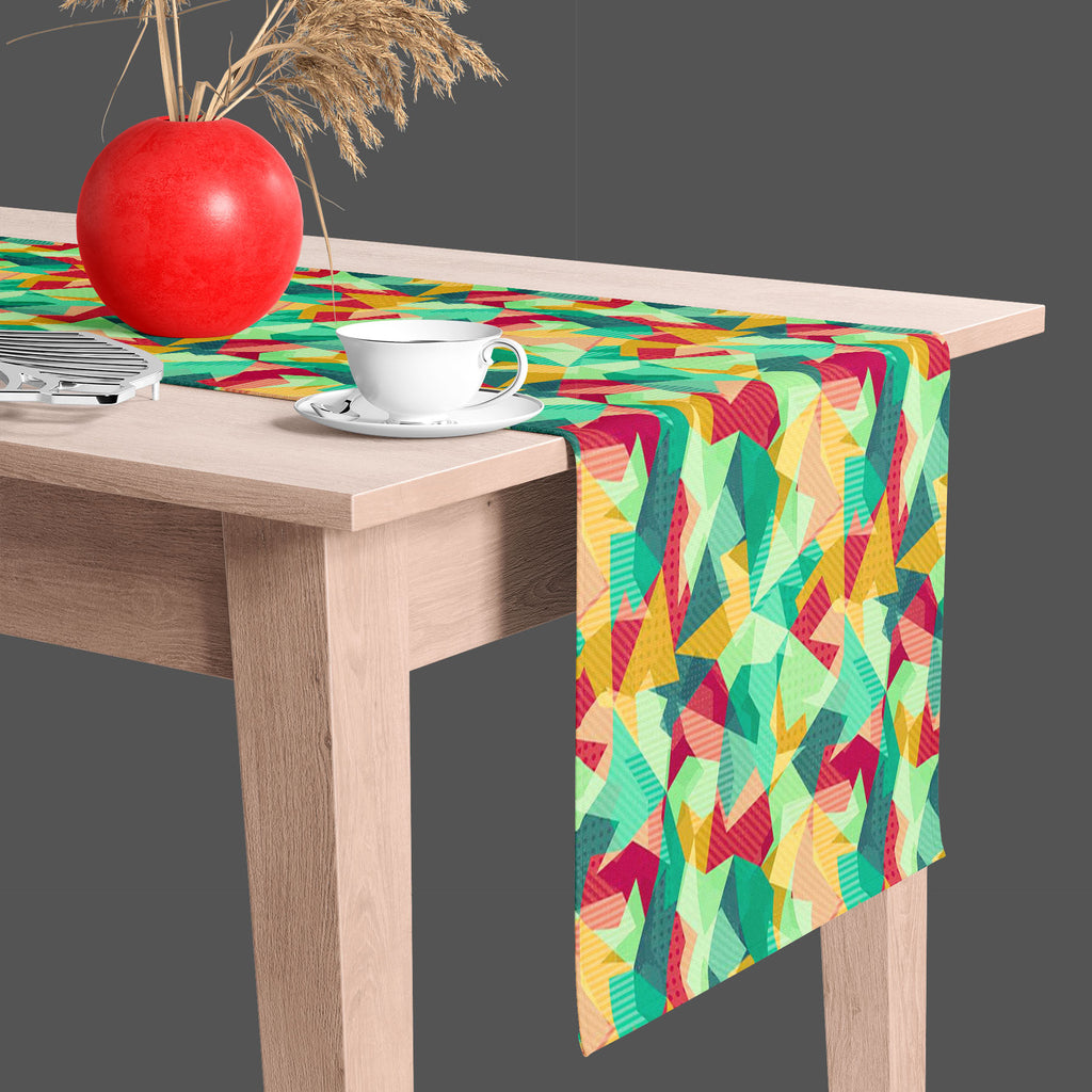 Retro Mosaic Table Runner-Table Runners-RUN_TB-IC 5007430 IC 5007430, Abstract Expressionism, Abstracts, Art and Paintings, Decorative, Diamond, Digital, Digital Art, Fantasy, Fashion, Geometric, Geometric Abstraction, Graphic, Hipster, Illustrations, Modern Art, Patterns, Retro, Semi Abstract, Signs, Signs and Symbols, Triangles, mosaic, table, runner, abstract, art, artistic, artwork, backdrop, background, banner, card, cell, color, colorful, composition, connection, cool, cover, crystal, decor, decoratio
