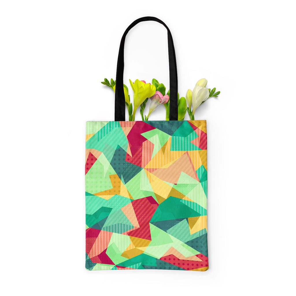 Retro Mosaic Tote Bag Shoulder Purse | Multipurpose-Tote Bags Basic-TOT_FB_BS-IC 5007430 IC 5007430, Abstract Expressionism, Abstracts, Art and Paintings, Decorative, Diamond, Digital, Digital Art, Fantasy, Fashion, Geometric, Geometric Abstraction, Graphic, Hipster, Illustrations, Modern Art, Patterns, Retro, Semi Abstract, Signs, Signs and Symbols, Triangles, mosaic, tote, bag, shoulder, purse, multipurpose, abstract, art, artistic, artwork, backdrop, background, banner, card, cell, color, colorful, compo