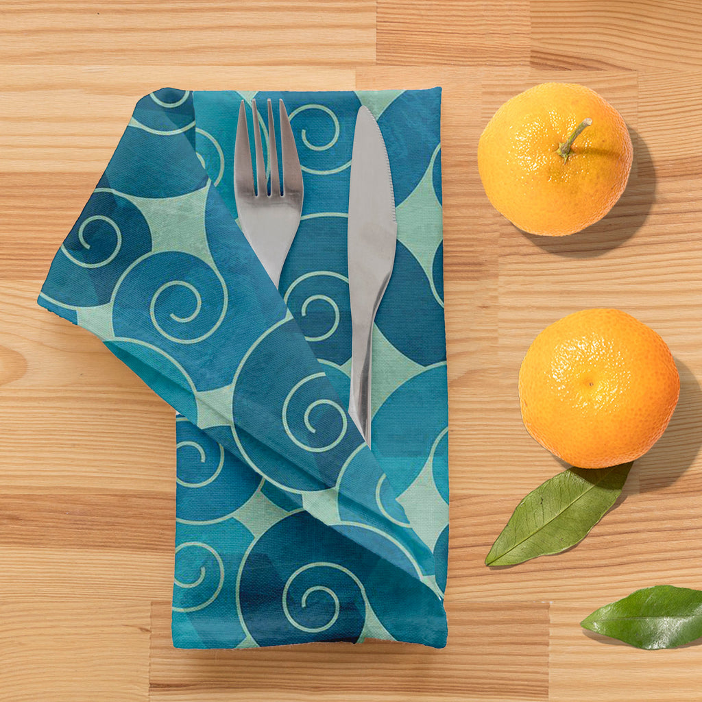 Spiral Waves Table Napkin-Table Napkins-NAP_TB-IC 5007431 IC 5007431, Abstract Expressionism, Abstracts, Ancient, Art and Paintings, Black and White, Botanical, Circle, Culture, Decorative, Digital, Digital Art, Ethnic, Fashion, Floral, Flowers, Graphic, Historical, Illustrations, Japanese, Medieval, Nature, Patterns, Retro, Scenic, Semi Abstract, Signs, Signs and Symbols, Symbols, Traditional, Tribal, Vintage, White, World Culture, spiral, waves, table, napkin, abstract, antique, art, backdrop, background,