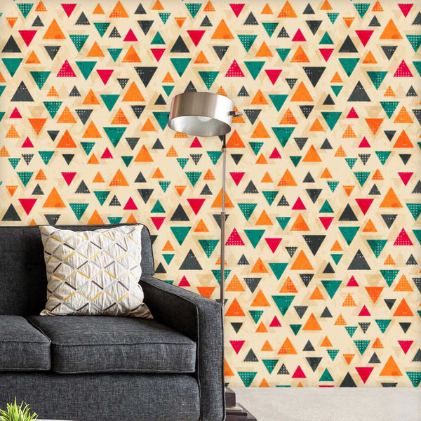 Vintage Triangle D1 Wallpaper Roll-Wallpapers Peel & Stick-WAL_PA-IC 5007432 IC 5007432, Abstract Expressionism, Abstracts, Ancient, Art and Paintings, Aztec, Black, Black and White, Books, Culture, Decorative, Digital, Digital Art, Ethnic, Fashion, Geometric, Geometric Abstraction, Graphic, Grid Art, Hipster, Historical, Illustrations, Medieval, Modern Art, Patterns, Retro, Semi Abstract, Signs, Signs and Symbols, Traditional, Triangles, Tribal, Vintage, World Culture, triangle, d1, peel, stick, vinyl, wal