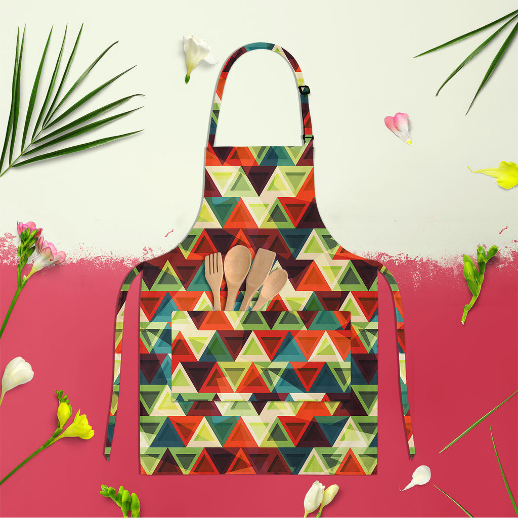 Grunge Triangle D3 Apron | Adjustable, Free Size & Waist Tiebacks-Aprons Neck to Knee-APR_NK_KN-IC 5007436 IC 5007436, Abstract Expressionism, Abstracts, African, American, Ancient, Art and Paintings, Aztec, Culture, Decorative, Diamond, Digital, Digital Art, Ethnic, Geometric, Geometric Abstraction, Graphic, Historical, Illustrations, Medieval, Mexican, Modern Art, Patterns, Retro, Semi Abstract, Signs, Signs and Symbols, Traditional, Triangles, Tribal, Vintage, World Culture, grunge, triangle, d3, apron, 