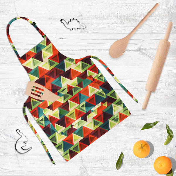 Grunge Triangle D3 Apron | Adjustable, Free Size & Waist Tiebacks-Aprons Neck to Knee-APR_NK_KN-IC 5007436 IC 5007436, Abstract Expressionism, Abstracts, African, American, Ancient, Art and Paintings, Aztec, Culture, Decorative, Diamond, Digital, Digital Art, Ethnic, Geometric, Geometric Abstraction, Graphic, Historical, Illustrations, Medieval, Mexican, Modern Art, Patterns, Retro, Semi Abstract, Signs, Signs and Symbols, Traditional, Triangles, Tribal, Vintage, World Culture, grunge, triangle, d3, full-le