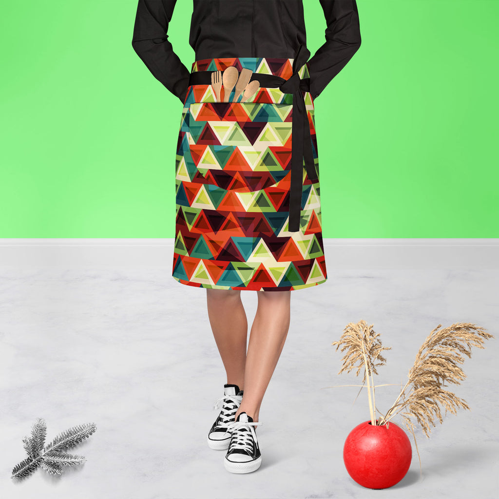 Grunge Triangle D3 Apron | Adjustable, Free Size & Waist Tiebacks-Apron Waist to Knee-APR_WS_KN-IC 5007436 IC 5007436, Abstract Expressionism, Abstracts, African, American, Ancient, Art and Paintings, Aztec, Culture, Decorative, Diamond, Digital, Digital Art, Ethnic, Geometric, Geometric Abstraction, Graphic, Historical, Illustrations, Medieval, Mexican, Modern Art, Patterns, Retro, Semi Abstract, Signs, Signs and Symbols, Traditional, Triangles, Tribal, Vintage, World Culture, grunge, triangle, d3, apron, 