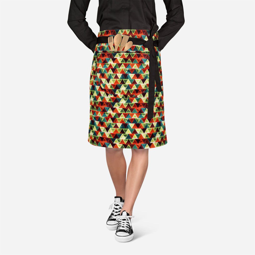 Grunge Triangle Apron | Adjustable, Free Size & Waist Tiebacks-Apron Waist to Feet-APR_WS_KN-IC 5007436 IC 5007436, Abstract Expressionism, Abstracts, African, American, Ancient, Art and Paintings, Aztec, Culture, Decorative, Diamond, Digital, Digital Art, Ethnic, Geometric, Geometric Abstraction, Graphic, Historical, Illustrations, Medieval, Mexican, Modern Art, Patterns, Retro, Semi Abstract, Signs, Signs and Symbols, Traditional, Triangles, Tribal, Vintage, World Culture, grunge, triangle, apron, adjusta