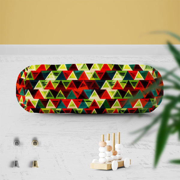 Grunge Triangle D3 Bolster Cover Booster Cases | Concealed Zipper Opening-Bolster Covers-BOL_CV_ZP-IC 5007436 IC 5007436, Abstract Expressionism, Abstracts, African, American, Ancient, Art and Paintings, Aztec, Culture, Decorative, Diamond, Digital, Digital Art, Ethnic, Geometric, Geometric Abstraction, Graphic, Historical, Illustrations, Medieval, Mexican, Modern Art, Patterns, Retro, Semi Abstract, Signs, Signs and Symbols, Traditional, Triangles, Tribal, Vintage, World Culture, grunge, triangle, d3, bols