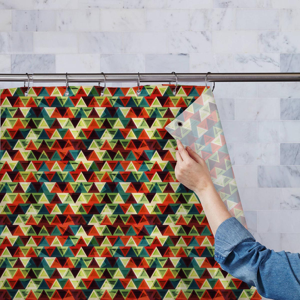 Grunge Triangle Washable Waterproof Shower Curtain-Shower Curtains-CUR_SH-IC 5007436 IC 5007436, Abstract Expressionism, Abstracts, African, American, Ancient, Art and Paintings, Aztec, Culture, Decorative, Diamond, Digital, Digital Art, Ethnic, Geometric, Geometric Abstraction, Graphic, Historical, Illustrations, Medieval, Mexican, Modern Art, Patterns, Retro, Semi Abstract, Signs, Signs and Symbols, Traditional, Triangles, Tribal, Vintage, World Culture, grunge, triangle, washable, waterproof, shower, cur