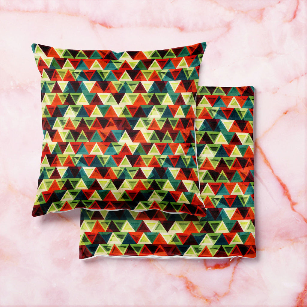 Grunge Triangle D3 Cushion Cover Throw Pillow-Cushion Covers-CUS_CV-IC 5007436 IC 5007436, Abstract Expressionism, Abstracts, African, American, Ancient, Art and Paintings, Aztec, Culture, Decorative, Diamond, Digital, Digital Art, Ethnic, Geometric, Geometric Abstraction, Graphic, Historical, Illustrations, Medieval, Mexican, Modern Art, Patterns, Retro, Semi Abstract, Signs, Signs and Symbols, Traditional, Triangles, Tribal, Vintage, World Culture, grunge, triangle, d3, cushion, cover, throw, pillow, patt