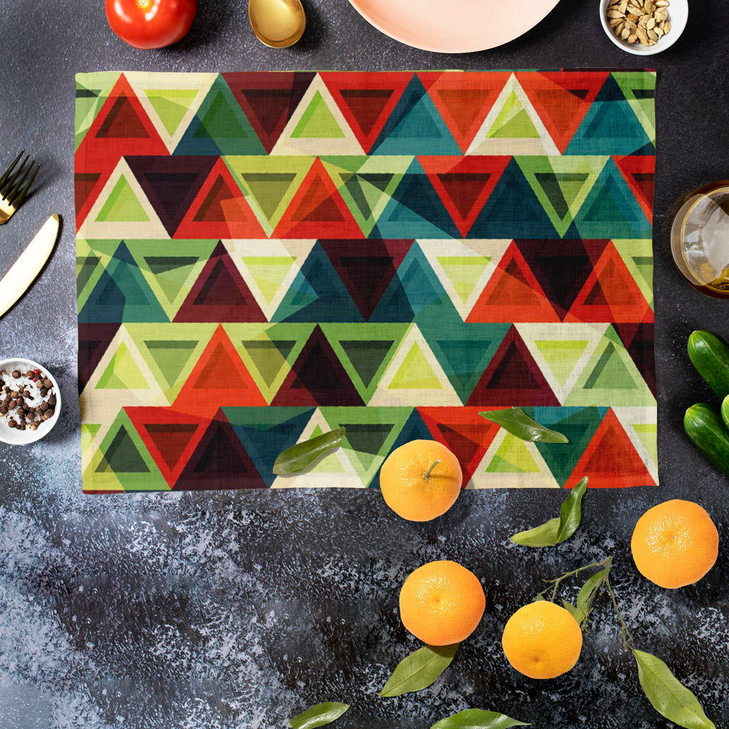 Grunge Triangle D3 Table Mat Placemat-Table Place Mats Fabric-MAT_TB-IC 5007436 IC 5007436, Abstract Expressionism, Abstracts, African, American, Ancient, Art and Paintings, Aztec, Culture, Decorative, Diamond, Digital, Digital Art, Ethnic, Geometric, Geometric Abstraction, Graphic, Historical, Illustrations, Medieval, Mexican, Modern Art, Patterns, Retro, Semi Abstract, Signs, Signs and Symbols, Traditional, Triangles, Tribal, Vintage, World Culture, grunge, triangle, d3, table, mat, placemat, pattern, mex