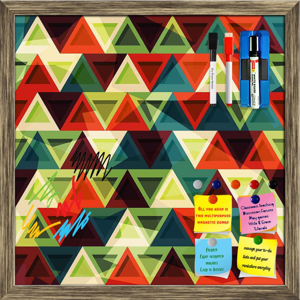 Grunge Triangle Framed Magnetic Dry Erase Board | Combo with Magnet Buttons & Markers-Magnetic Boards Framed-MGB_FR-IC 5007436 IC 5007436, Abstract Expressionism, Abstracts, African, American, Ancient, Art and Paintings, Aztec, Culture, Decorative, Diamond, Digital, Digital Art, Ethnic, Geometric, Geometric Abstraction, Graphic, Historical, Illustrations, Medieval, Mexican, Modern Art, Patterns, Retro, Semi Abstract, Signs, Signs and Symbols, Traditional, Triangles, Tribal, Vintage, World Culture, grunge, t