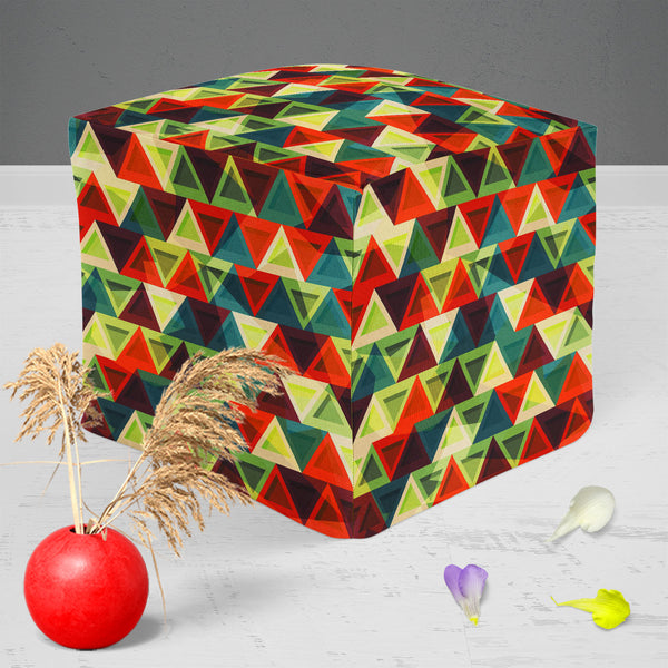Grunge Triangle D3 Footstool Footrest Puffy Pouffe Ottoman Bean Bag | Canvas Fabric-Footstools-FST_CB_BN-IC 5007436 IC 5007436, Abstract Expressionism, Abstracts, African, American, Ancient, Art and Paintings, Aztec, Culture, Decorative, Diamond, Digital, Digital Art, Ethnic, Geometric, Geometric Abstraction, Graphic, Historical, Illustrations, Medieval, Mexican, Modern Art, Patterns, Retro, Semi Abstract, Signs, Signs and Symbols, Traditional, Triangles, Tribal, Vintage, World Culture, grunge, triangle, d3