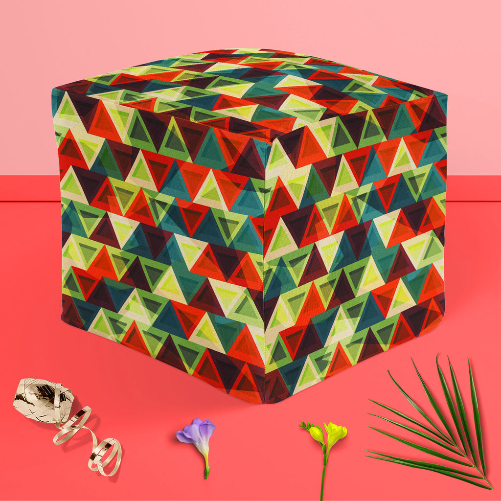 Grunge Triangle D3 Footstool Footrest Puffy Pouffe Ottoman Bean Bag | Canvas Fabric-Footstools-FST_CB_BN-IC 5007436 IC 5007436, Abstract Expressionism, Abstracts, African, American, Ancient, Art and Paintings, Aztec, Culture, Decorative, Diamond, Digital, Digital Art, Ethnic, Geometric, Geometric Abstraction, Graphic, Historical, Illustrations, Medieval, Mexican, Modern Art, Patterns, Retro, Semi Abstract, Signs, Signs and Symbols, Traditional, Triangles, Tribal, Vintage, World Culture, grunge, triangle, d3