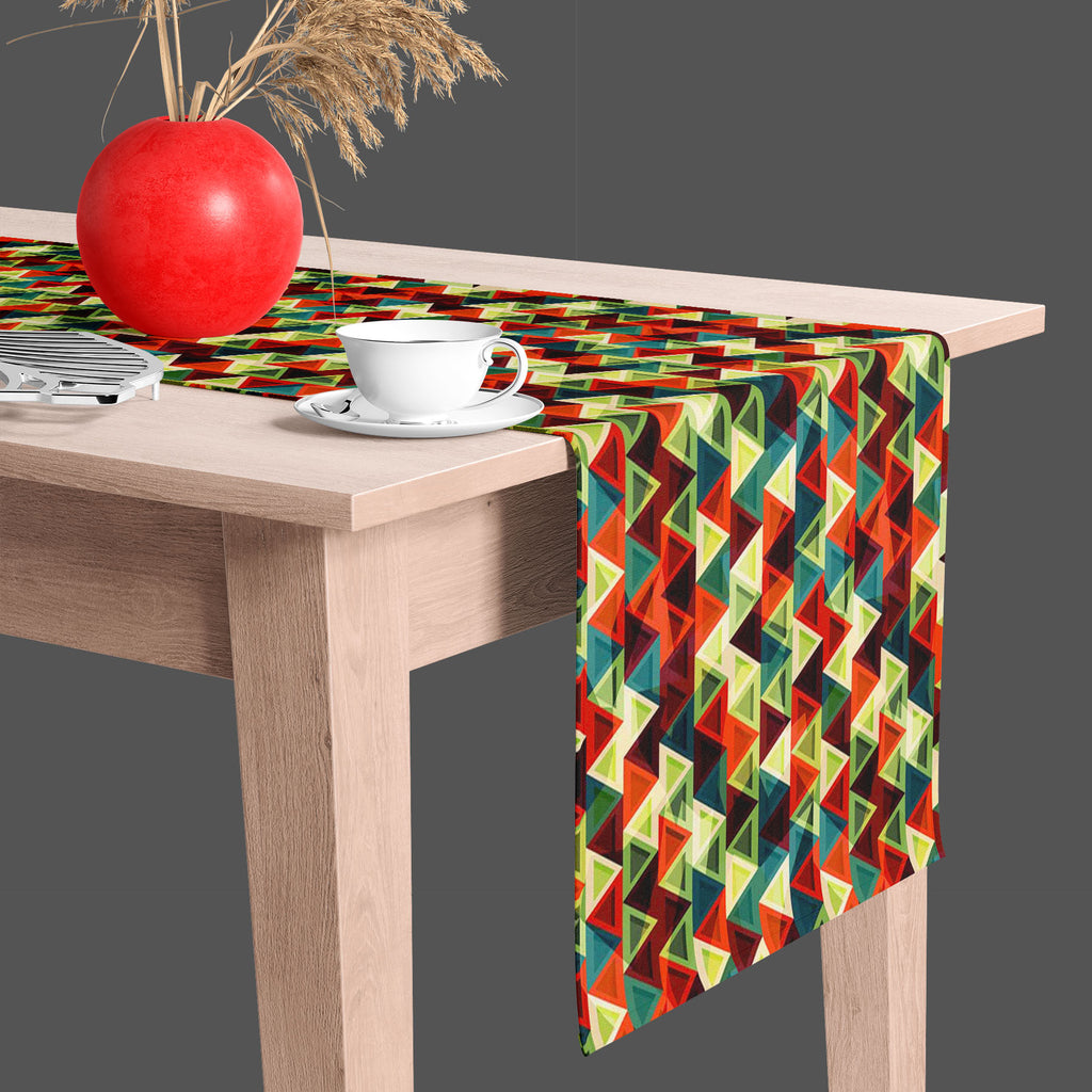 Grunge Triangle D3 Table Runner-Table Runners-RUN_TB-IC 5007436 IC 5007436, Abstract Expressionism, Abstracts, African, American, Ancient, Art and Paintings, Aztec, Culture, Decorative, Diamond, Digital, Digital Art, Ethnic, Geometric, Geometric Abstraction, Graphic, Historical, Illustrations, Medieval, Mexican, Modern Art, Patterns, Retro, Semi Abstract, Signs, Signs and Symbols, Traditional, Triangles, Tribal, Vintage, World Culture, grunge, triangle, d3, table, runner, pattern, mexico, abstract, argyle, 