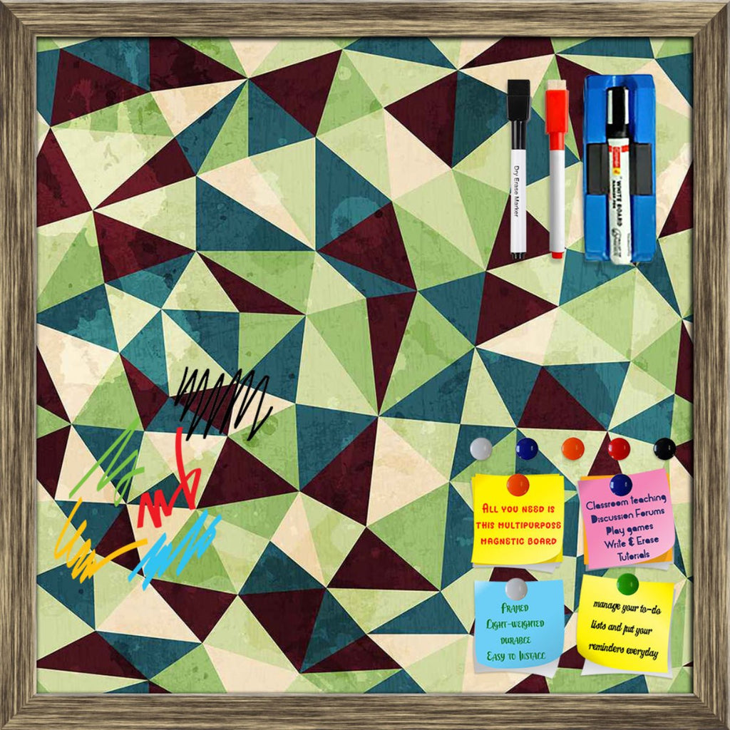Grunge Triangle Framed Magnetic Dry Erase Board | Combo with Magnet Buttons & Markers-Magnetic Boards Framed-MGB_FR-IC 5007437 IC 5007437, Abstract Expressionism, Abstracts, Ancient, Art and Paintings, Culture, Diamond, Digital, Digital Art, Ethnic, Geometric, Geometric Abstraction, Graphic, Grid Art, Historical, Illustrations, Medieval, Patterns, Retro, Semi Abstract, Signs, Signs and Symbols, Traditional, Triangles, Tribal, Vintage, World Culture, grunge, triangle, framed, magnetic, dry, erase, board, pri