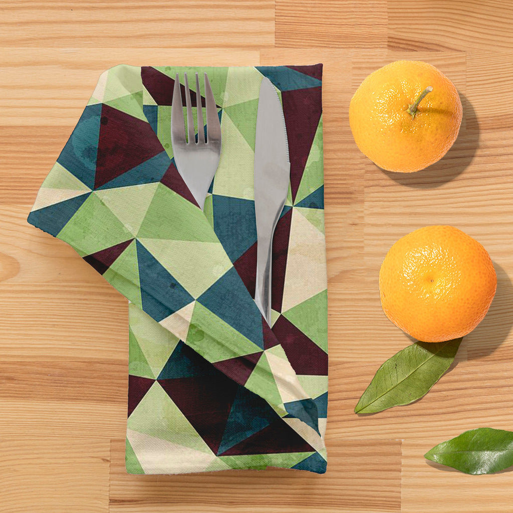 Grunge Triangle D4 Table Napkin-Table Napkins-NAP_TB-IC 5007437 IC 5007437, Abstract Expressionism, Abstracts, Ancient, Art and Paintings, Culture, Diamond, Digital, Digital Art, Ethnic, Geometric, Geometric Abstraction, Graphic, Grid Art, Historical, Illustrations, Medieval, Patterns, Retro, Semi Abstract, Signs, Signs and Symbols, Traditional, Triangles, Tribal, Vintage, World Culture, grunge, triangle, d4, table, napkin, abstract, art, artistic, artwork, backdrop, background, classic, color, colorful, co
