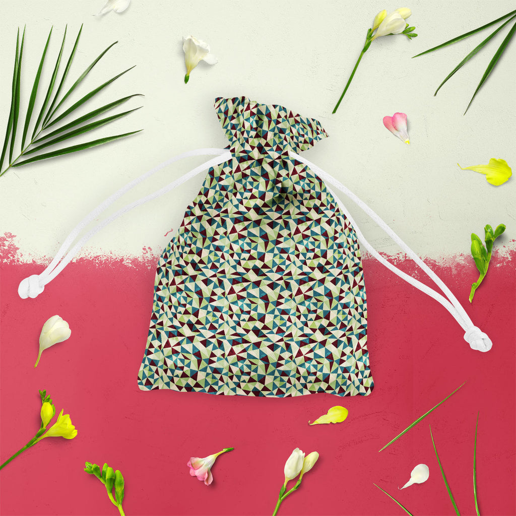 Grunge Triangle D4 Pouch Wrist Potli Bag | Bag for Weddings & Casual Parties-Drawstring Pouches-PCH_FB_DS-IC 5007437 IC 5007437, Abstract Expressionism, Abstracts, Ancient, Art and Paintings, Culture, Diamond, Digital, Digital Art, Ethnic, Geometric, Geometric Abstraction, Graphic, Grid Art, Historical, Illustrations, Medieval, Patterns, Retro, Semi Abstract, Signs, Signs and Symbols, Traditional, Triangles, Tribal, Vintage, World Culture, grunge, triangle, d4, pouch, wrist, potli, bag, for, weddings, casua