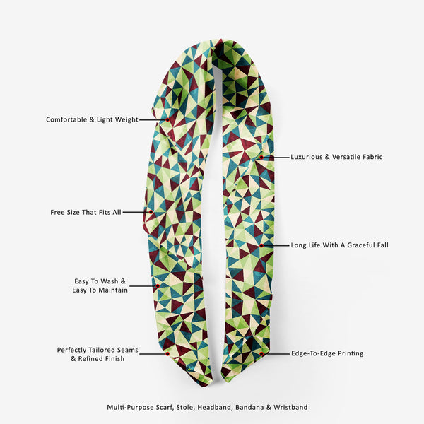 Grunge Triangle Printed Scarf | Neckwear Balaclava | Girls & Women | Soft Poly Fabric-Scarfs Basic-SCF_FB_BS-IC 5007437 IC 5007437, Abstract Expressionism, Abstracts, Ancient, Art and Paintings, Culture, Diamond, Digital, Digital Art, Ethnic, Geometric, Geometric Abstraction, Graphic, Grid Art, Historical, Illustrations, Medieval, Patterns, Retro, Semi Abstract, Signs, Signs and Symbols, Traditional, Triangles, Tribal, Vintage, World Culture, grunge, triangle, printed, scarf, neckwear, balaclava, girls, wom