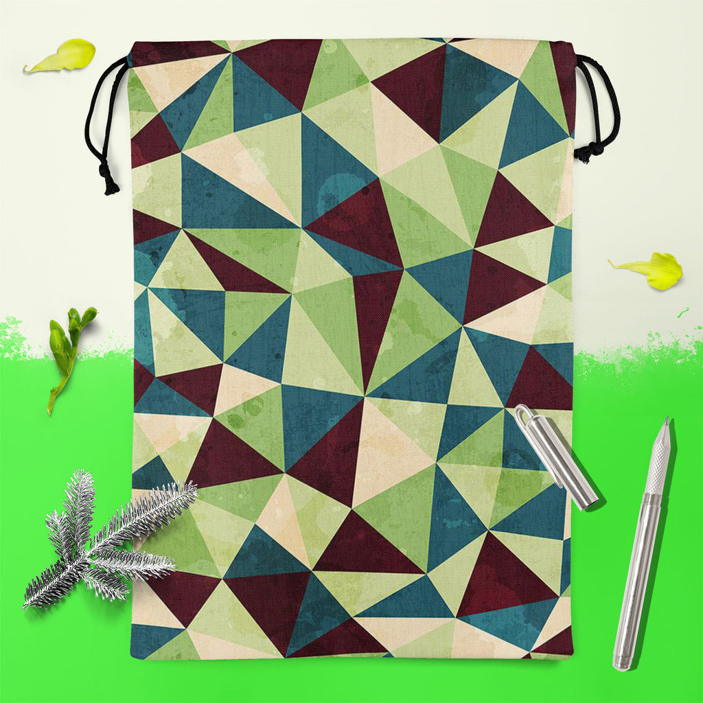Grunge Triangle D4 Reusable Sack Bag | Bag for Gym, Storage, Vegetable & Travel-Drawstring Sack Bags-SCK_FB_DS-IC 5007437 IC 5007437, Abstract Expressionism, Abstracts, Ancient, Art and Paintings, Culture, Diamond, Digital, Digital Art, Ethnic, Geometric, Geometric Abstraction, Graphic, Grid Art, Historical, Illustrations, Medieval, Patterns, Retro, Semi Abstract, Signs, Signs and Symbols, Traditional, Triangles, Tribal, Vintage, World Culture, grunge, triangle, d4, reusable, sack, bag, for, gym, storage, v