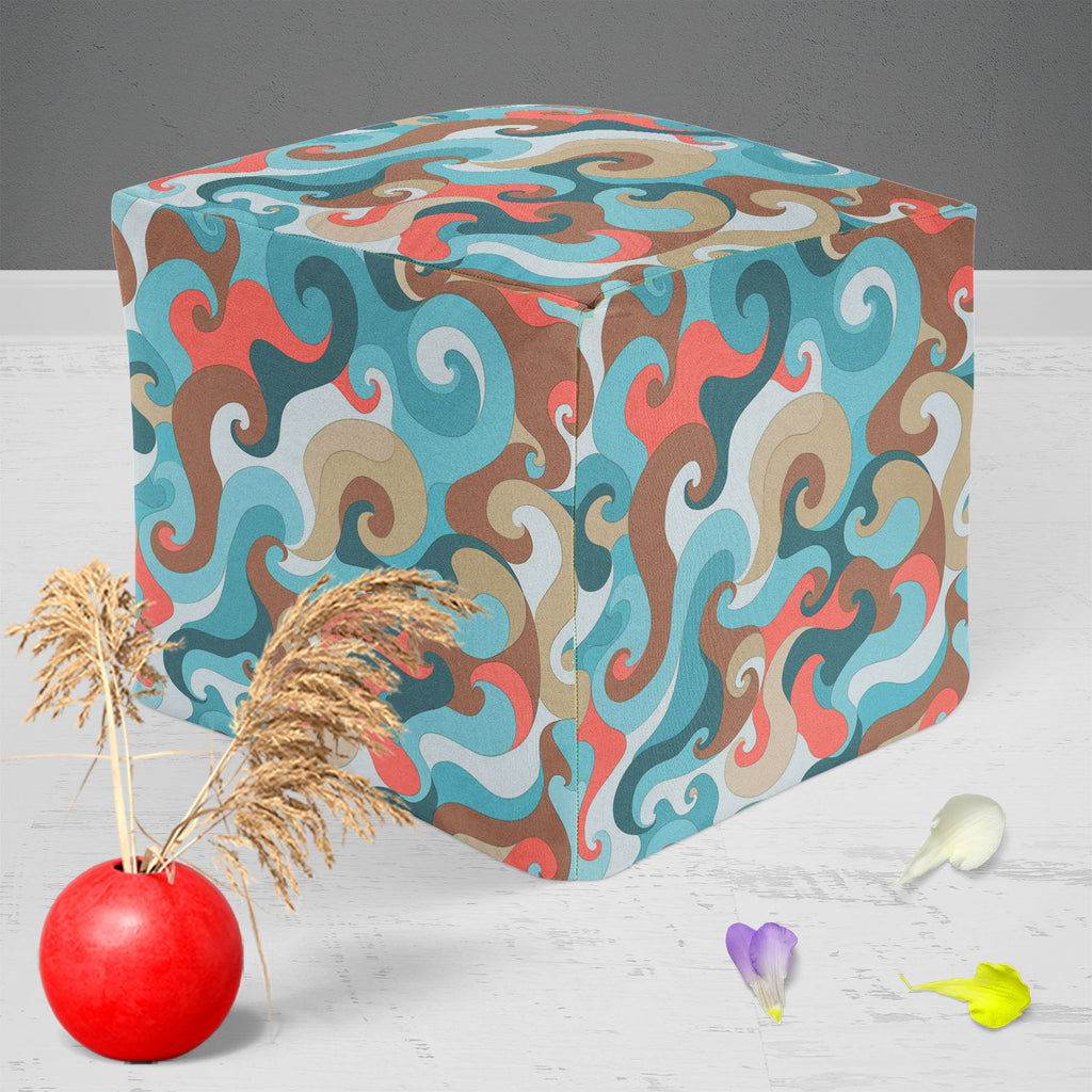 Waves Footstool Footrest Puffy Pouffe Ottoman Bean Bag | Canvas Fabric-Footstools-FST_CB_BN-IC 5007438 IC 5007438, Abstract Expressionism, Abstracts, Art and Paintings, Decorative, Digital, Digital Art, Drawing, Geometric Abstraction, Graphic, Illustrations, Modern Art, Patterns, Semi Abstract, Signs, Signs and Symbols, Stripes, waves, footstool, footrest, puffy, pouffe, ottoman, bean, bag, canvas, fabric, abstract, abstraction, anchor, aqua, art, backdrop, background, banner, beautiful, beauty, blue, brigh