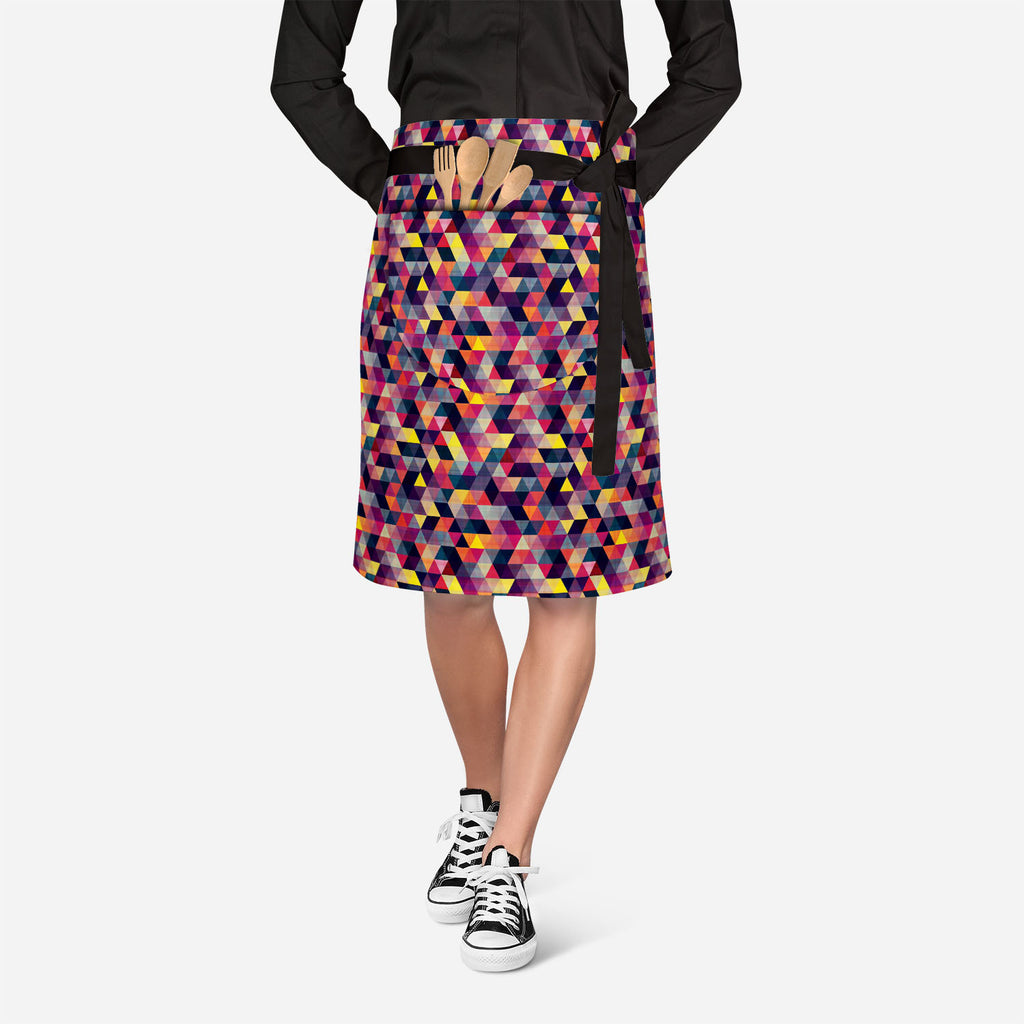 Triangled Apron | Adjustable, Free Size & Waist Tiebacks-Apron Waist to Feet-APR_WS_KN-IC 5007439 IC 5007439, Abstract Expressionism, Abstracts, Ancient, Black, Black and White, Decorative, Diamond, Fantasy, Fashion, Geometric, Geometric Abstraction, Grid Art, Historical, Medieval, Modern Art, Patterns, Pop Art, Retro, Semi Abstract, Signs, Signs and Symbols, Triangles, Vintage, triangled, apron, adjustable, free, size, waist, tiebacks, pattern, texture, abstract, seamless, triangle, background, geometry, g