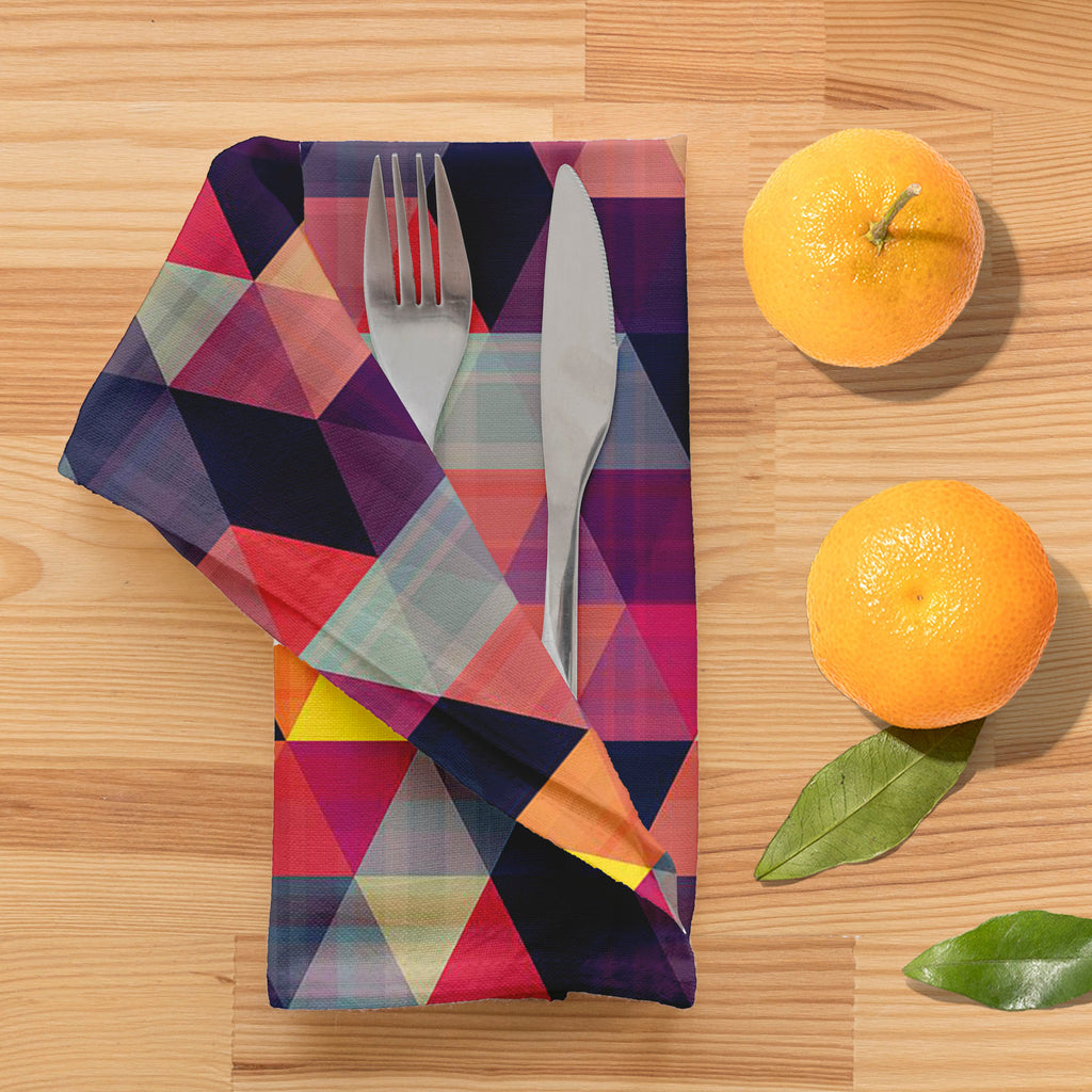 Triangled D1 Table Napkin-Table Napkins-NAP_TB-IC 5007439 IC 5007439, Abstract Expressionism, Abstracts, Ancient, Black, Black and White, Decorative, Diamond, Fantasy, Fashion, Geometric, Geometric Abstraction, Grid Art, Historical, Medieval, Modern Art, Patterns, Pop Art, Retro, Semi Abstract, Signs, Signs and Symbols, Triangles, Vintage, triangled, d1, table, napkin, pattern, texture, abstract, seamless, triangle, background, geometry, grid, patchwork, mosaic, wallpaper, muster, shape, modern, red, angle,