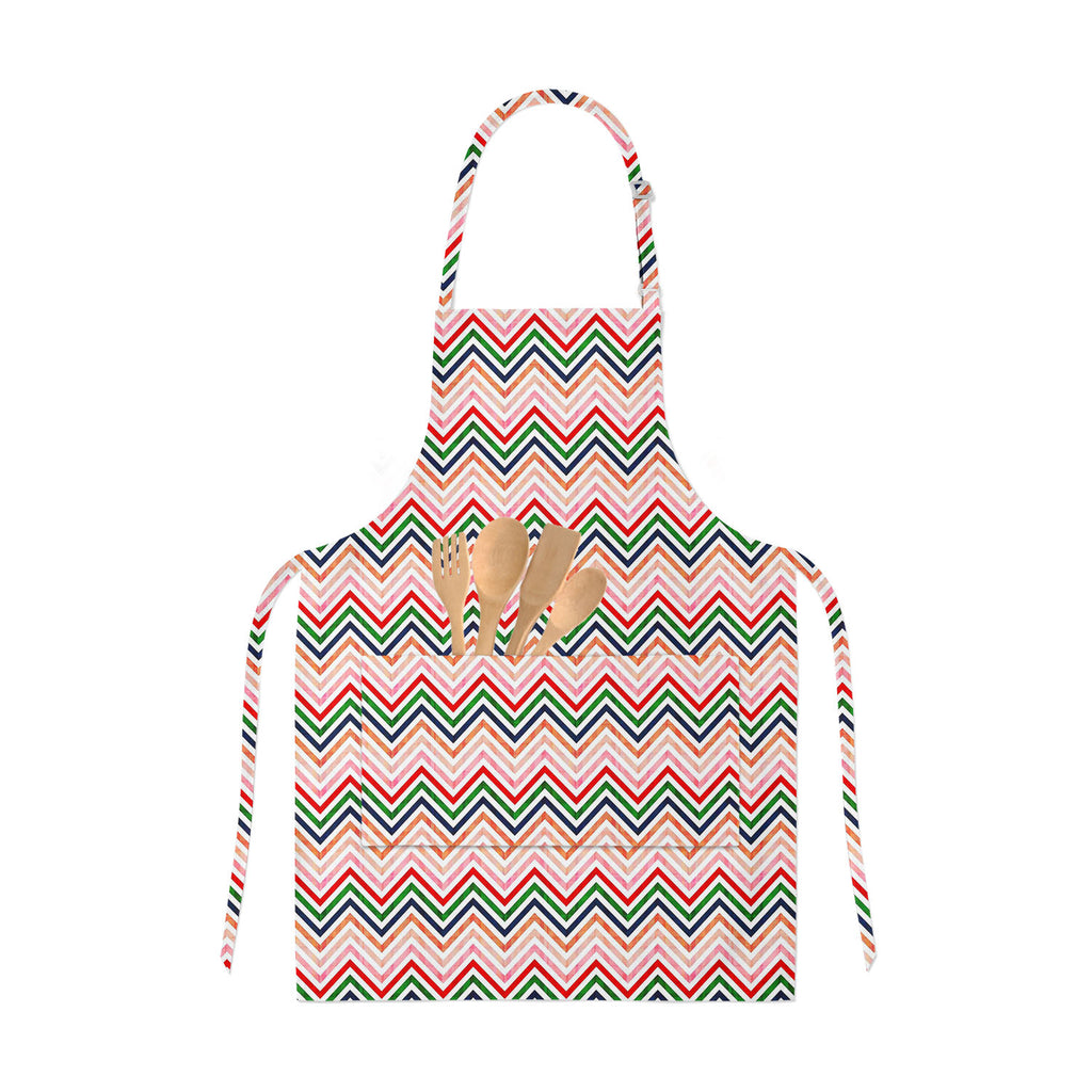 Chevron Apron | Adjustable, Free Size & Waist Tiebacks-Aprons Neck to Knee-APR_NK_KN-IC 5007440 IC 5007440, Abstract Expressionism, Abstracts, Ancient, Black and White, Chevron, Decorative, Geometric, Geometric Abstraction, Historical, Medieval, Modern Art, Nautical, Patterns, Retro, Semi Abstract, Signs, Signs and Symbols, Stripes, Vintage, White, apron, adjustable, free, size, waist, tiebacks, pattern, abstract, backdrop, background, blend, blue, colorful, contrast, design, effect, fabric, fancy, fuchsia,