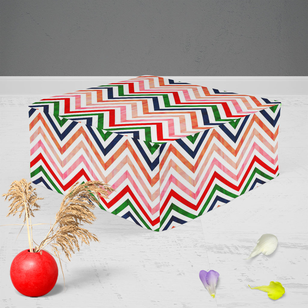 Chevron D1 Footstool Footrest Puffy Pouffe Ottoman Bean Bag | Canvas Fabric-Footstools-FST_CB_BN-IC 5007440 IC 5007440, Abstract Expressionism, Abstracts, Ancient, Black and White, Chevron, Decorative, Geometric, Geometric Abstraction, Historical, Medieval, Modern Art, Nautical, Patterns, Retro, Semi Abstract, Signs, Signs and Symbols, Stripes, Vintage, White, d1, footstool, footrest, puffy, pouffe, ottoman, bean, bag, canvas, fabric, pattern, abstract, backdrop, background, blend, blue, colorful, contrast,