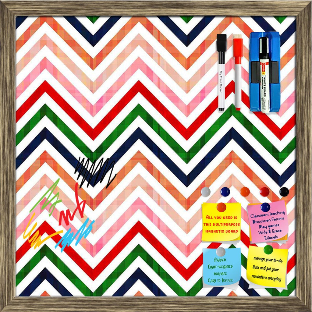 Chevron Framed Magnetic Dry Erase Board | Combo with Magnet Buttons & Markers-Magnetic Boards Framed-MGB_FR-IC 5007440 IC 5007440, Abstract Expressionism, Abstracts, Ancient, Black and White, Chevron, Decorative, Geometric, Geometric Abstraction, Historical, Medieval, Modern Art, Nautical, Patterns, Retro, Semi Abstract, Signs, Signs and Symbols, Stripes, Vintage, White, framed, magnetic, dry, erase, board, printed, whiteboard, with, 4, magnets, 2, markers, 1, duster, pattern, abstract, backdrop, background