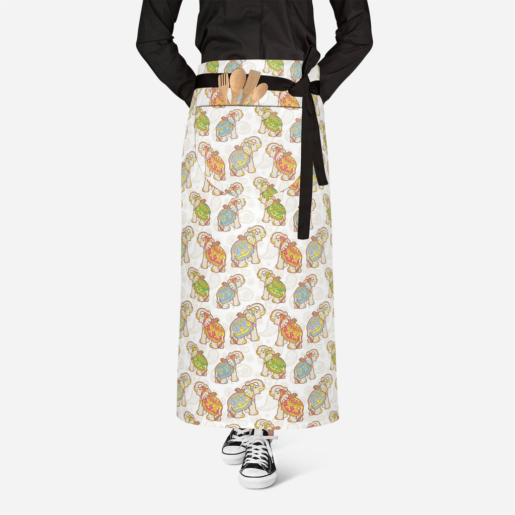 Indian Elephant Apron | Adjustable, Free Size & Waist Tiebacks-Aprons Waist to Knee-APR_WS_FT-IC 5007441 IC 5007441, Abstract Expressionism, Abstracts, African, Ancient, Animals, Animated Cartoons, Art and Paintings, Asian, Baby, Caricature, Cartoons, Children, Decorative, Digital, Digital Art, Festivals, Festivals and Occasions, Festive, Geometric, Geometric Abstraction, Graphic, Historical, Illustrations, Indian, Kids, Medieval, Modern Art, Nature, Patterns, Pets, Retro, Scenic, Semi Abstract, Signs, Sign