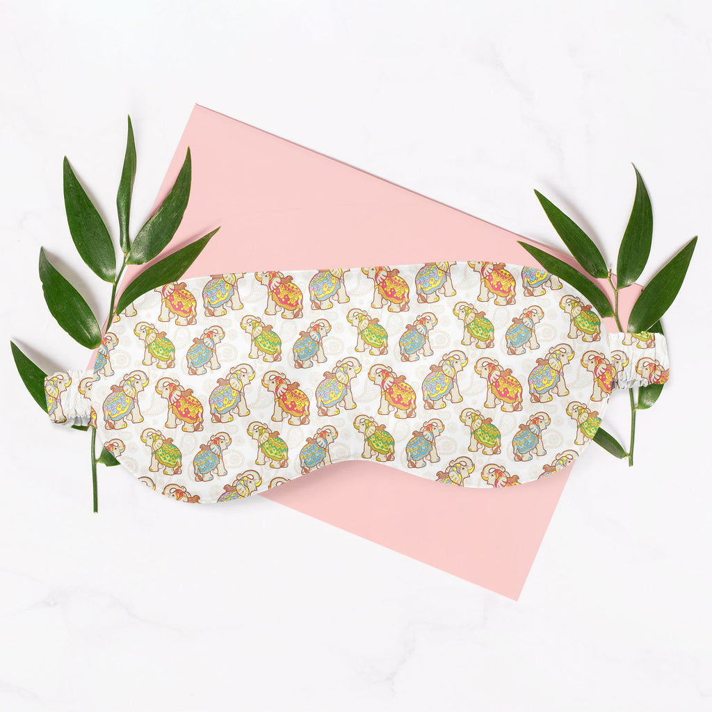 Indian Elephant Sleeping Eye Pad Blackout Eye Cover | Soft Anti-Allergic Eco-Friendly Natural Mulberry Silk Fabric-Sleep Masks--IC 5007441 IC 5007441, Abstract Expressionism, Abstracts, African, Ancient, Animals, Animated Cartoons, Art and Paintings, Asian, Baby, Caricature, Cartoons, Children, Decorative, Digital, Digital Art, Festivals, Festivals and Occasions, Festive, Geometric, Geometric Abstraction, Graphic, Historical, Illustrations, Indian, Kids, Medieval, Modern Art, Nature, Patterns, Pets, Retro, 