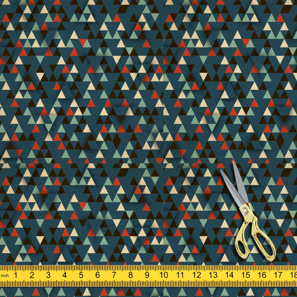 Dark Triangles Upholstery Fabric by Metre | For Sofa, Curtains, Cushions, Furnishing, Craft, Dress Material-Upholstery Fabrics-FAB_RW-IC 5007442 IC 5007442, 3D, Abstract Expressionism, Abstracts, Ancient, Art and Paintings, Diamond, Digital, Digital Art, Geometric, Geometric Abstraction, Graphic, Historical, Illustrations, Medieval, Modern Art, Patterns, Pop Art, Retro, Semi Abstract, Signs, Signs and Symbols, Triangles, Vintage, dark, upholstery, fabric, by, metre, for, sofa, curtains, cushions, furnishing