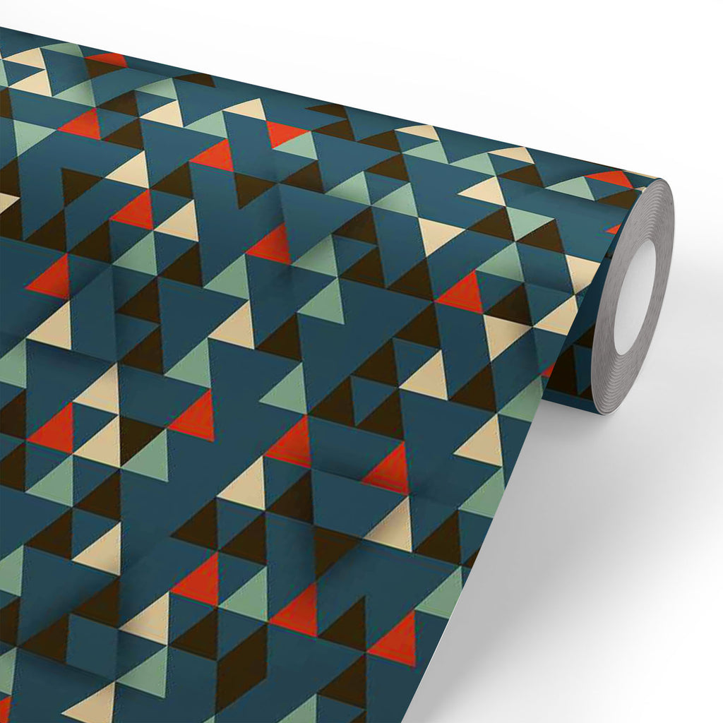 Dark Triangles Wallpaper Roll-Wallpapers Peel & Stick-WAL_PA-IC 5007442 IC 5007442, 3D, Abstract Expressionism, Abstracts, Ancient, Art and Paintings, Diamond, Digital, Digital Art, Geometric, Geometric Abstraction, Graphic, Historical, Illustrations, Medieval, Modern Art, Patterns, Pop Art, Retro, Semi Abstract, Signs, Signs and Symbols, Triangles, Vintage, dark, wallpaper, roll, abstract, art, artistic, backdrop, background, beige, blue, color, colorful, concept, creative, decor, decoration, design, diago