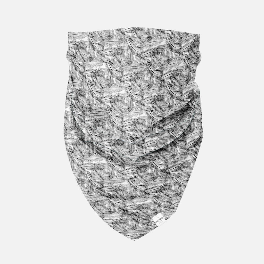 Feathers Printed Bandana | Headband Headwear Wristband Balaclava | Unisex | Soft Poly Fabric-Bandanas-BND_FB_BS-IC 5007443 IC 5007443, Abstract Expressionism, Abstracts, Ancient, Animals, Art and Paintings, Birds, Black, Black and White, Decorative, Digital, Digital Art, Drawing, Fashion, Geometric, Geometric Abstraction, Graphic, Historical, Illustrations, Medieval, Modern Art, Nature, Patterns, Retro, Scenic, Semi Abstract, Signs, Signs and Symbols, Vintage, White, feathers, printed, bandana, headband, he
