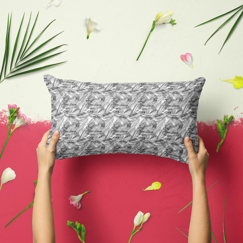 Feathers Pillow Cover Case-Pillow Cases-PIL_CV-IC 5007443 IC 5007443, Abstract Expressionism, Abstracts, Ancient, Animals, Art and Paintings, Birds, Black, Black and White, Decorative, Digital, Digital Art, Drawing, Fashion, Geometric, Geometric Abstraction, Graphic, Historical, Illustrations, Medieval, Modern Art, Nature, Patterns, Retro, Scenic, Semi Abstract, Signs, Signs and Symbols, Vintage, White, feathers, pillow, cover, case, abstract, air, animal, art, artistic, backdrop, background, beautiful, bea