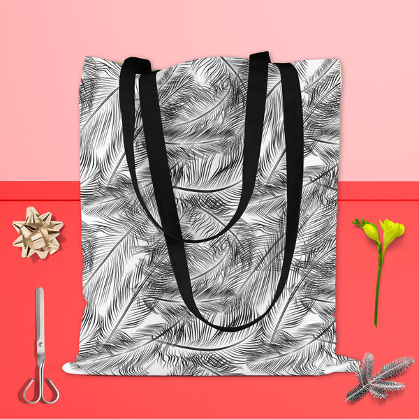 Feathers Tote Bag Shoulder Purse | Multipurpose-Tote Bags Basic-TOT_FB_BS-IC 5007443 IC 5007443, Abstract Expressionism, Abstracts, Ancient, Animals, Art and Paintings, Birds, Black, Black and White, Decorative, Digital, Digital Art, Drawing, Fashion, Geometric, Geometric Abstraction, Graphic, Historical, Illustrations, Medieval, Modern Art, Nature, Patterns, Retro, Scenic, Semi Abstract, Signs, Signs and Symbols, Vintage, White, feathers, tote, bag, shoulder, purse, cotton, canvas, fabric, multipurpose, ab