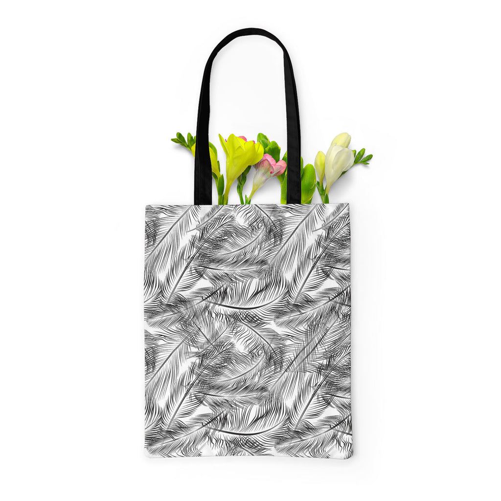 Feathers Tote Bag Shoulder Purse | Multipurpose-Tote Bags Basic-TOT_FB_BS-IC 5007443 IC 5007443, Abstract Expressionism, Abstracts, Ancient, Animals, Art and Paintings, Birds, Black, Black and White, Decorative, Digital, Digital Art, Drawing, Fashion, Geometric, Geometric Abstraction, Graphic, Historical, Illustrations, Medieval, Modern Art, Nature, Patterns, Retro, Scenic, Semi Abstract, Signs, Signs and Symbols, Vintage, White, feathers, tote, bag, shoulder, purse, multipurpose, abstract, air, animal, art