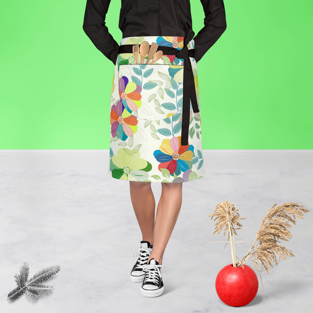 Budding Flowers D1 Apron | Adjustable, Free Size & Waist Tiebacks-Apron Waist to Knee-APR_WS_KN-IC 5007444 IC 5007444, Abstract Expressionism, Abstracts, Ancient, Art and Paintings, Botanical, Fashion, Floral, Flowers, Historical, Illustrations, Medieval, Nature, Paintings, Patterns, Retro, Semi Abstract, Signs, Signs and Symbols, Vintage, budding, d1, apron, adjustable, free, size, waist, tiebacks, background, wallpaper, pattern, flower, abstract, affection, backdrop, beautiful, beauty, blossom, blue, colo