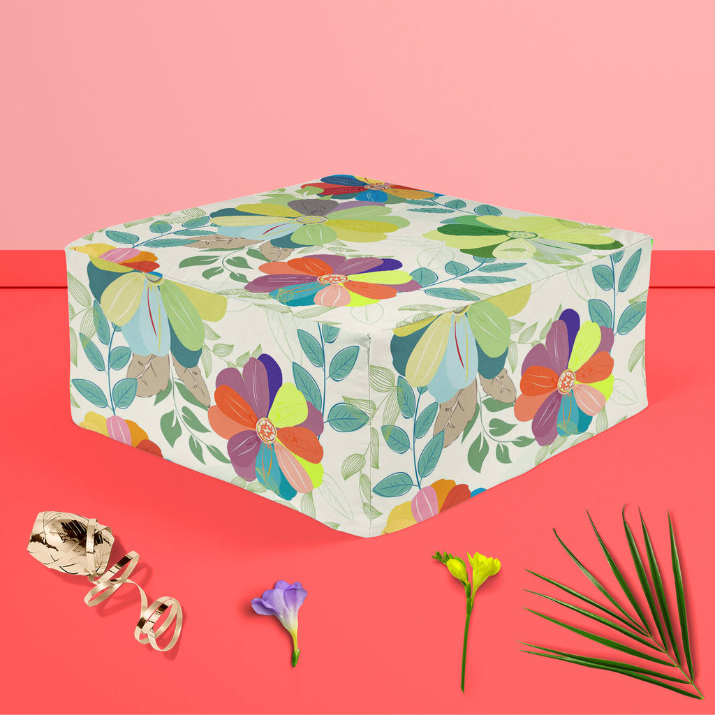 Budding Flowers D1 Footstool Footrest Puffy Pouffe Ottoman Bean Bag | Canvas Fabric-Footstools-FST_CB_BN-IC 5007444 IC 5007444, Abstract Expressionism, Abstracts, Ancient, Art and Paintings, Botanical, Fashion, Floral, Flowers, Historical, Illustrations, Medieval, Nature, Paintings, Patterns, Retro, Semi Abstract, Signs, Signs and Symbols, Vintage, budding, d1, footstool, footrest, puffy, pouffe, ottoman, bean, bag, canvas, fabric, background, wallpaper, pattern, flower, abstract, affection, backdrop, beaut
