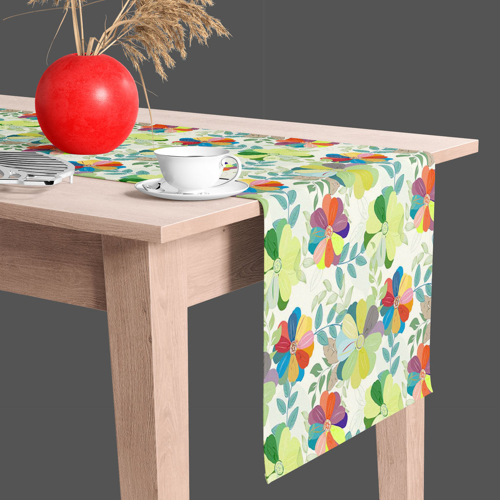 Budding Flowers D1 Table Runner-Table Runners-RUN_TB-IC 5007444 IC 5007444, Abstract Expressionism, Abstracts, Ancient, Art and Paintings, Botanical, Fashion, Floral, Flowers, Historical, Illustrations, Medieval, Nature, Paintings, Patterns, Retro, Semi Abstract, Signs, Signs and Symbols, Vintage, budding, d1, table, runner, background, wallpaper, pattern, flower, abstract, affection, backdrop, beautiful, beauty, blossom, blue, colorful, creative, decor, decoration, design, fabric, foliage, green, illustrat