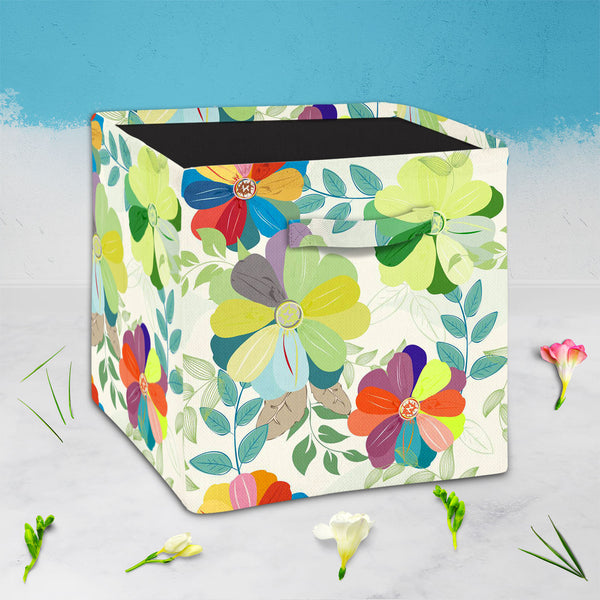 Budding Flowers D1 Foldable Open Storage Bin | Organizer Box, Toy Basket, Shelf Box, Laundry Bag | Canvas Fabric-Storage Bins-STR_BI_CB-IC 5007444 IC 5007444, Abstract Expressionism, Abstracts, Ancient, Art and Paintings, Botanical, Fashion, Floral, Flowers, Historical, Illustrations, Medieval, Nature, Paintings, Patterns, Retro, Semi Abstract, Signs, Signs and Symbols, Vintage, budding, d1, foldable, open, storage, bin, organizer, box, toy, basket, shelf, laundry, bag, canvas, fabric, background, wallpaper