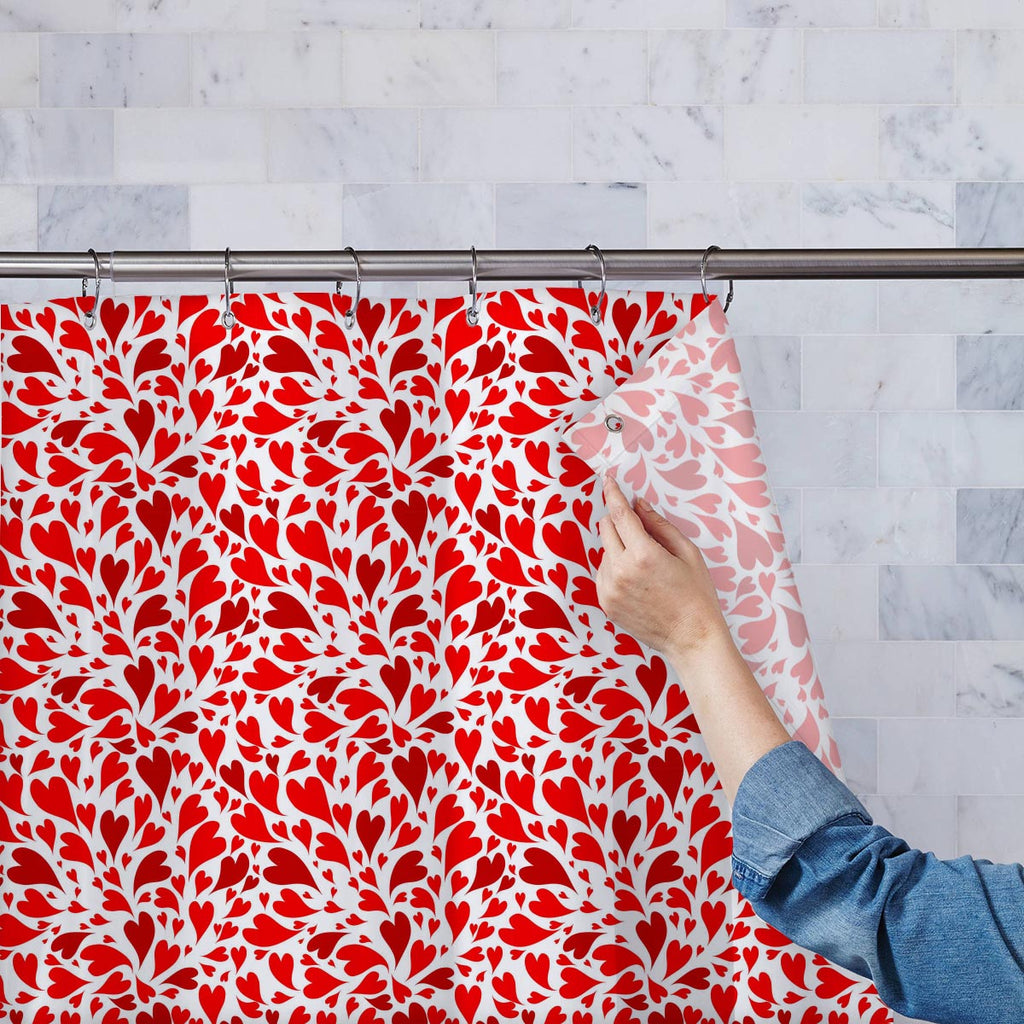 Valentine Hearts Washable Waterproof Shower Curtain-Shower Curtains-CUR_SH-IC 5007445 IC 5007445, Abstract Expressionism, Abstracts, Animated Cartoons, Arrows, Art and Paintings, Black and White, Caricature, Cartoons, Digital, Digital Art, Drawing, Graphic, Hearts, Holidays, Icons, Illustrations, Love, Modern Art, Patterns, Romance, Semi Abstract, Signs, Signs and Symbols, Symbols, White, valentine, washable, waterproof, shower, curtain, abstract, arrow, art, background, card, cartoon, collection, cute, dat