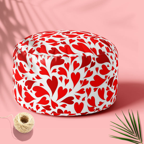 Valentine Hearts D1 Footstool Footrest Puffy Pouffe Ottoman Bean Bag | Canvas Fabric-Footstools-FST_CB_BN-IC 5007445 IC 5007445, Abstract Expressionism, Abstracts, Animated Cartoons, Arrows, Art and Paintings, Black and White, Caricature, Cartoons, Digital, Digital Art, Drawing, Graphic, Hearts, Holidays, Icons, Illustrations, Love, Modern Art, Patterns, Romance, Semi Abstract, Signs, Signs and Symbols, Symbols, White, valentine, d1, footstool, footrest, puffy, pouffe, ottoman, bean, bag, floor, cushion, pi